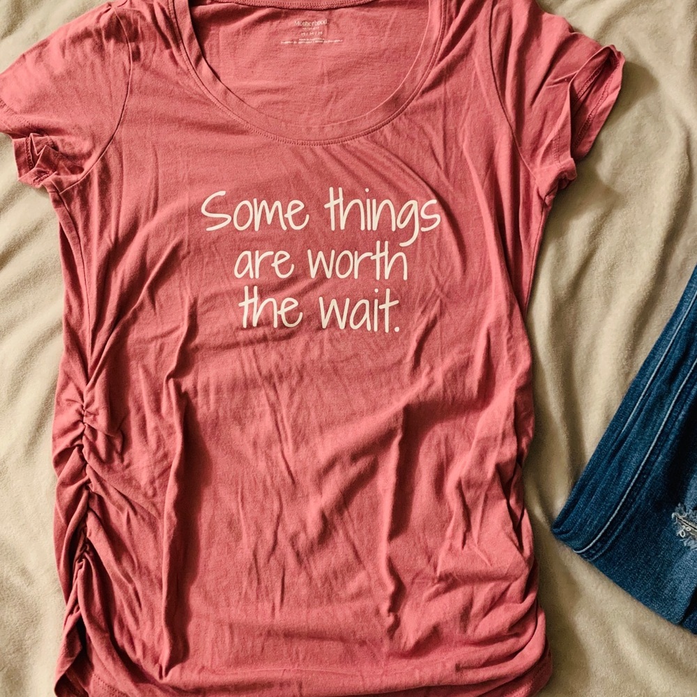 Pink Maternity Tee